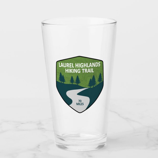 Copo De Pint Laurel Highlands Caminhando Rastreio (Frente)