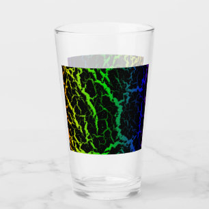 Copo De Pint Lava do espaço rachado - Arco-Íris OYGBP