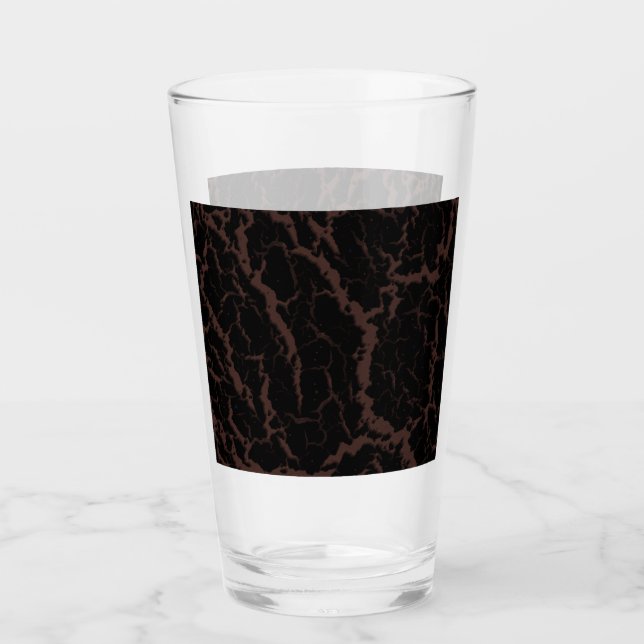 Copo De Pint Lava Espacial Rachada - Marrom (Frente)