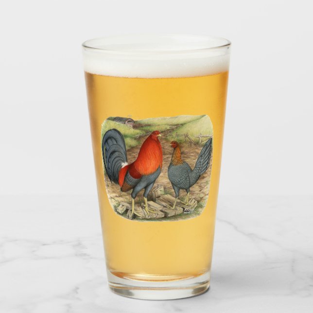 Copo De Pint Leds Azuis do Jogo Americano