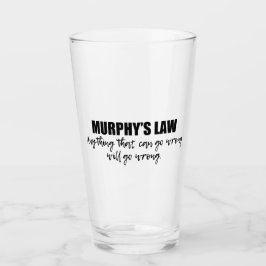 Copo De Pint Lei de Murphy