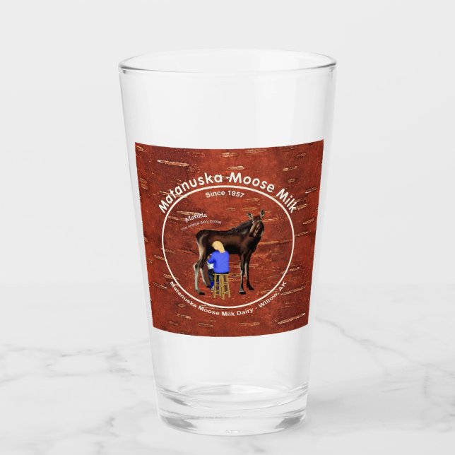 Copo De Pint Leite de Alce Matanuska (Frente)