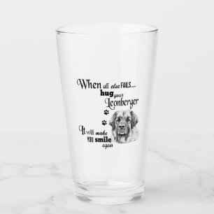 Copo De Pint Lema da raça canina de arte moderna Leonberger
