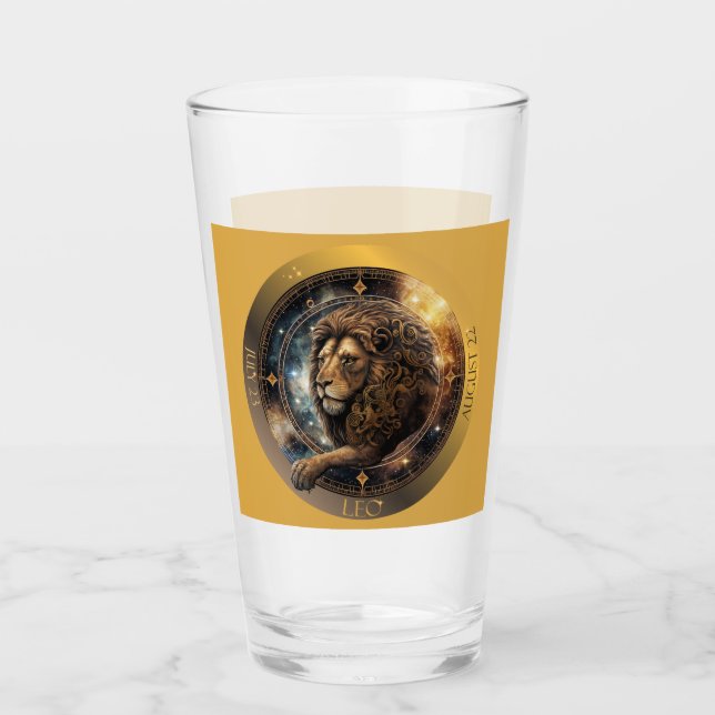 Copo De Pint Leo Zodiac - Cerveja Personalizável (Frente)