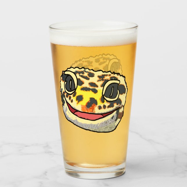 Copo De Pint Leopard Gecko (Frente (Preenchido))