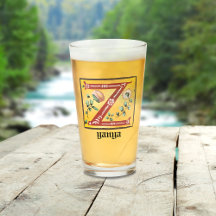 Letra Floral Iluminada Medieval Z Monograma