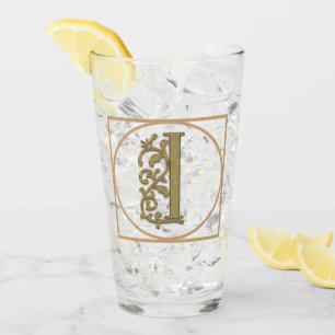 Copo De Pint LETRA I MONOGRAMA Belo Casamento Novo Presente Dom