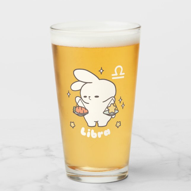 Copo De Pint Libra Loppi Tokki Bunny Zodiac Série II (Frente (Preenchido))