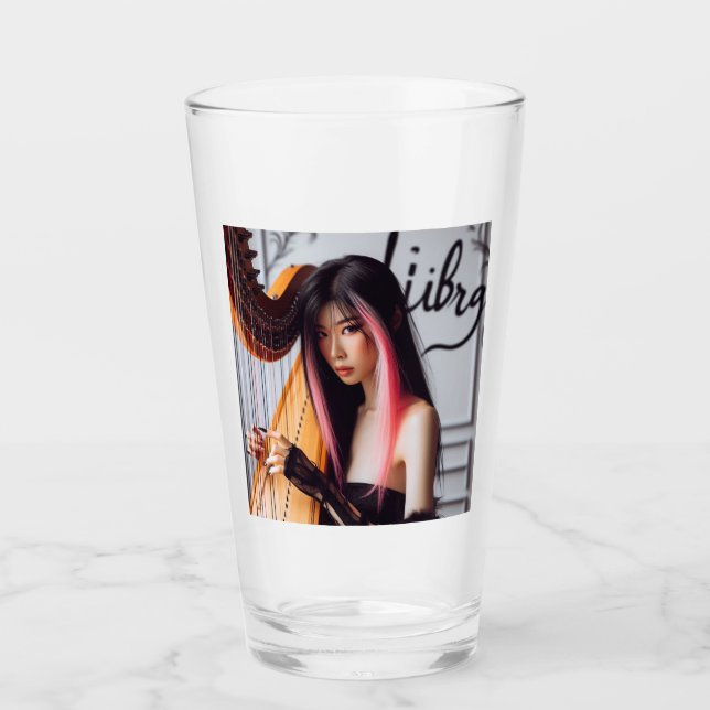 Copo De Pint Libra Zodiac Musico Harp (Frente)