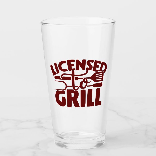 Copo De Pint Licenciado para Grill (Frente)