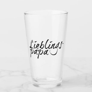 Copo De Pint Lieblingspapa - Schwarzer Schriftzug 00001