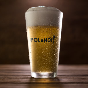 Copo De Pint Liga dos Campeões da Europa Polônia Vidro