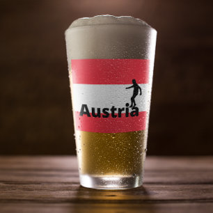 Copo De Pint Liga dos Campeões Europeus da Áustria - Vidro