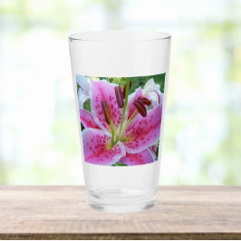Copo De Pint Lily Floral - Stargazer Rosa