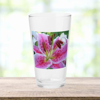 Copo De Pint Lily Floral - Stargazer Rosa