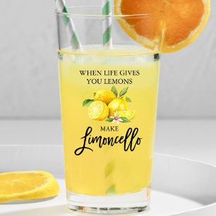 Copo De Pint Limões de Cores Aquáticas Limoncello, Manuscrito
