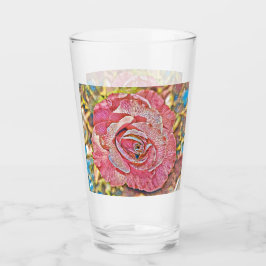 Copo De Pint Linda pintura de rosa-rosa