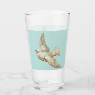 Copo De Pint linda pomba branca