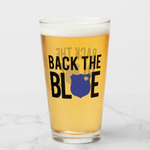 Copo De Pint Linha Azul Fina Apoie O Azul Suporte Policial