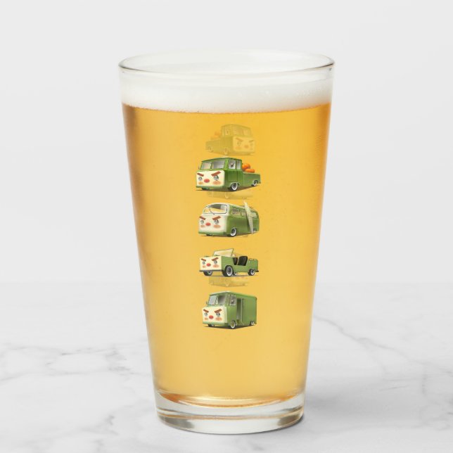 Copo De Pint Linup de Cartões de Cartões (Frente (Preenchido))