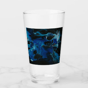 Copo De Pint Líquido psicodélico azul escuro