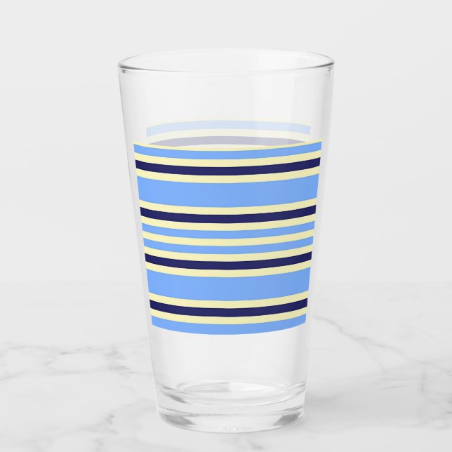 COPO DE PINT LISTRADO DE AZUL MARINHO E AZUL CELESTE (Frente)