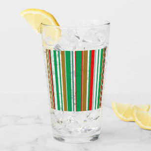 Copo De Pint Listras de Vidro da Temporada de Férias de Natal M