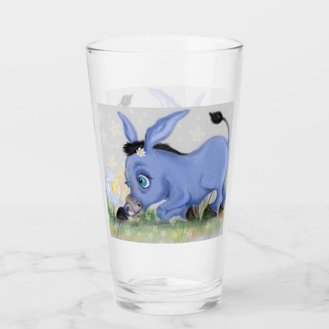Copo De Pint Little Donkey e Daisy Glass (Frente)
