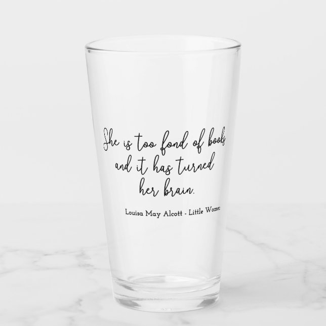 Copo De Pint Little Women Quote II - Handwriting Style (Frente)