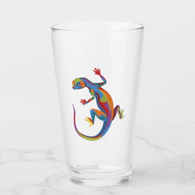Copo De Pint Lizard pintado (Frente)