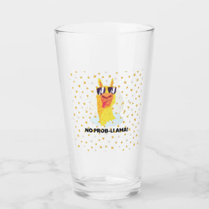 Copo De Pint Llama Engraçado Fofo Sem Problemas com Estrelas
