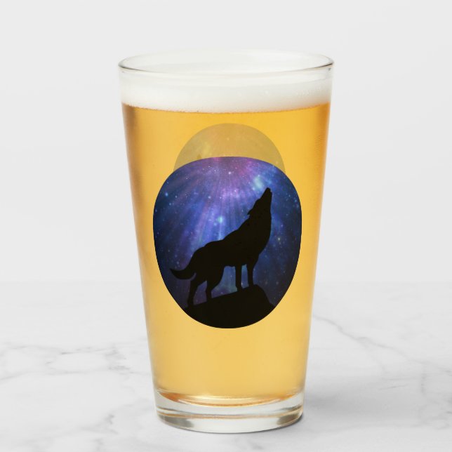 Copo De Pint Lobo Celestial (Frente (Preenchido))