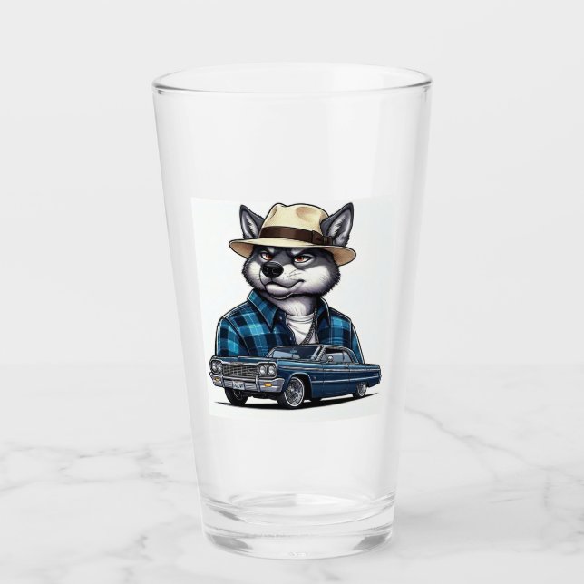 Copo De Pint Lobo Lowrider (Frente)