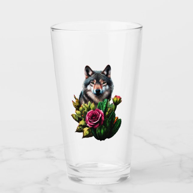 Copo De Pint Lobo Três (Frente)