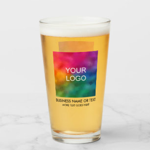 Copo De Pint Logotipo comercial aqui Modelo de Cerveja Personal