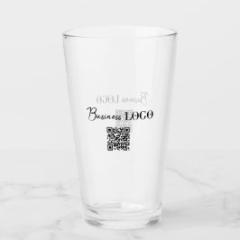 Copo De Pint Logotipo comercial da empresa e código QR