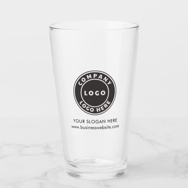 Copo De Pint Logotipo comercial e nome da empresa Funcionarios  (Frente)
