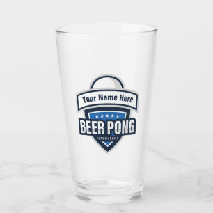 Copo De Pint Logotipo customizável do campeonato de Pong da