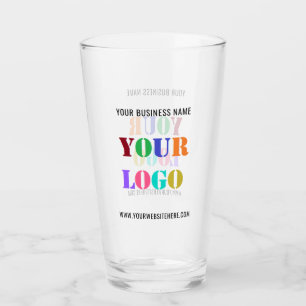 Copo De Pint Logotipo da empresa personalizada e vidro comercia