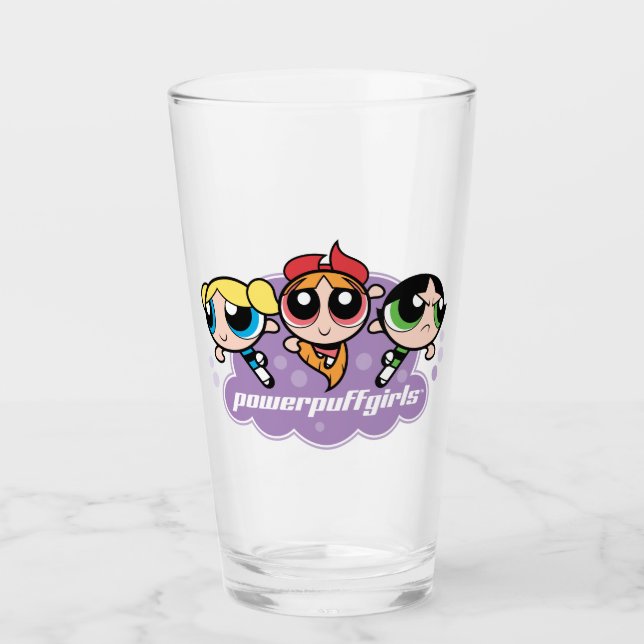 Copo De Pint Logotipo da equipe de garotas Powerpuff (Frente)