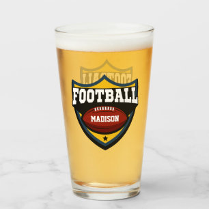 Copo De Pint Logotipo de futebol de nome personalizado