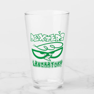Copo De Pint Logotipo de rosto do laboratório do Dexter