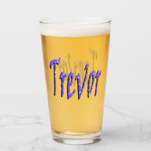 Copo De Pint Logotipo do nome Blue Starry Trevor