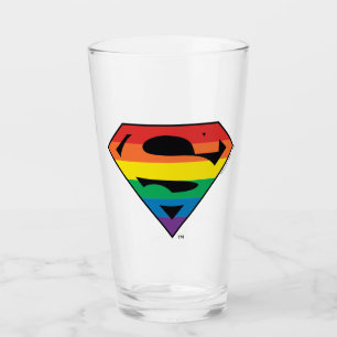 Copo De Pint Logotipo do Super-Homem arco-íris