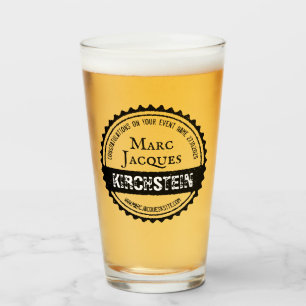 Copo De Pint Logotipo do vintage seu círculo conhecido do boné