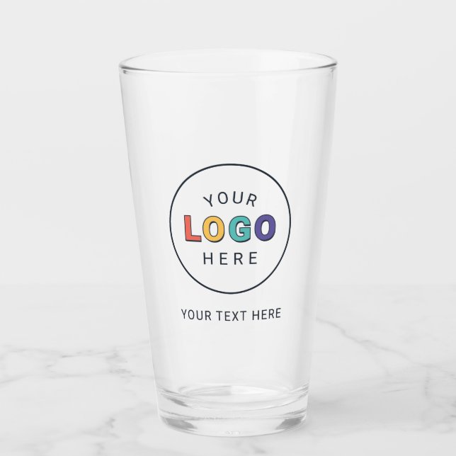 Copo De Pint Logotipo Empresarial Personalizado (Frente)