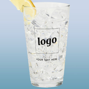 Copo De Pint Logotipo Simples e Negócios de Texto