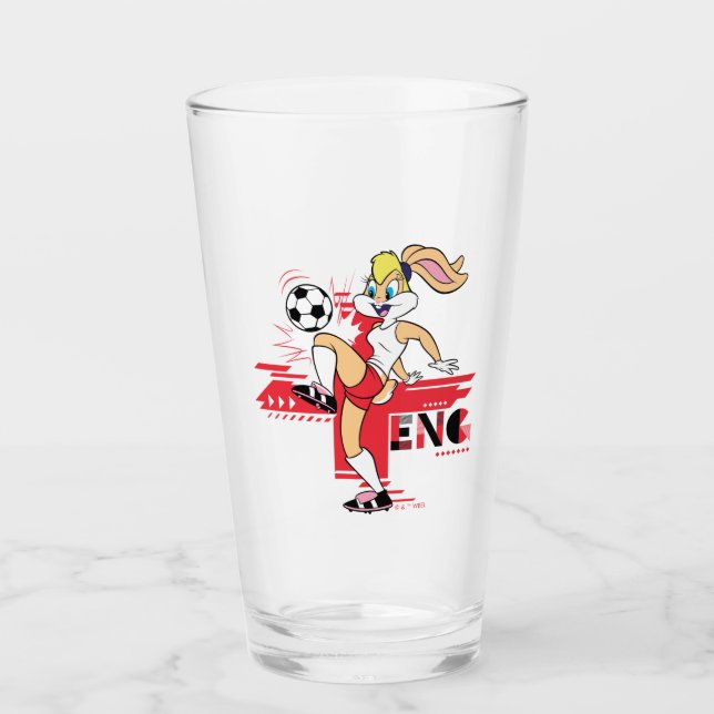 Copo De Pint Lola Bunny Team England Soccer Graphic (Frente)