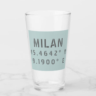 Copo De Pint Longitude de Milão Latitude