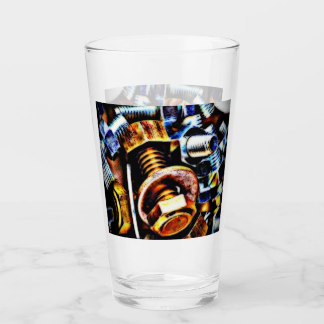 Copo De Pint Loucos e parafusos Pop de arte